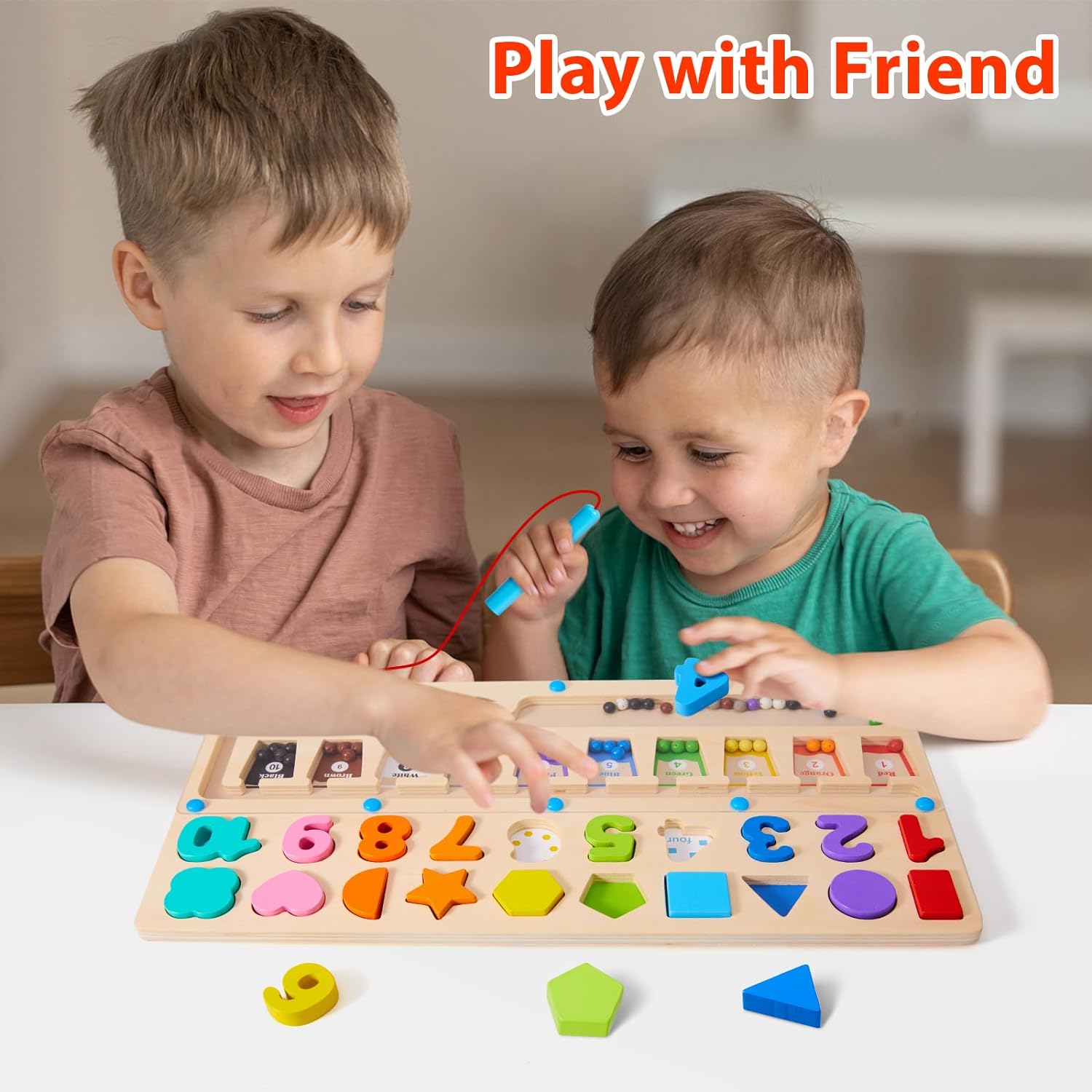 3 in 1 Montessori Toys for 3+ Year Old, Educational Magnetic Color and Number Maze, Shape Number Wooden Puzzle Sorting Toys for Toddlers, Preschool Learning Activities Classroom Must Haves 3 in 1 Montessori Toys for 3+ Year Old, Educational Magnetic Color and Number Maze, Shape Number Wooden Puzzle Sorting Toys for Toddlers, Preschool Learning Activities Classroom Must Haves