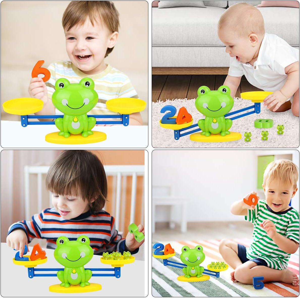 Aitbay Cool Math Game, Valentines for Preschoolers Frog Balance Counting Toys for Boys Girls Educational Number Toy Fun Childrens Gift STEM Learning Age 3+ (63 PCS) Aitbay Cool Math Game, Valentines for Preschoolers Frog Balance Counting Toys for Boys Girls Educational Number Toy Fun Childrens Gift STEM Learning Age 3+ (63 PCS)