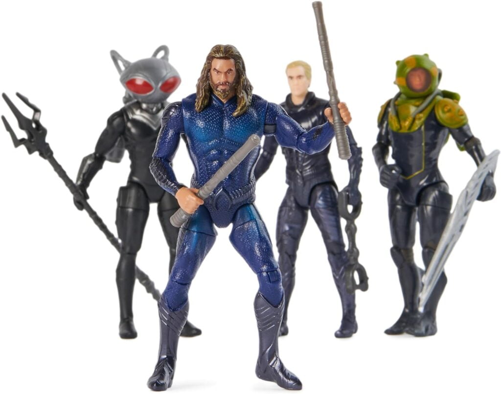 Aquaman DC Comics, Volcanic Island Pack (Amazon Exclusive), 4 Collectible 4-Inch Action Figures with Accessories, Movie Styling, Collectible Superhero Kids Toys for Boys and Girls, Ages 3+ Aquaman DC Comics, Volcanic Island Pack (Amazon Exclusive), 4 Collectible 4-Inch Action Figures with Accessories, Movie Styling, Collectible Superhero Kids Toys for Boys and Girls, Ages 3+