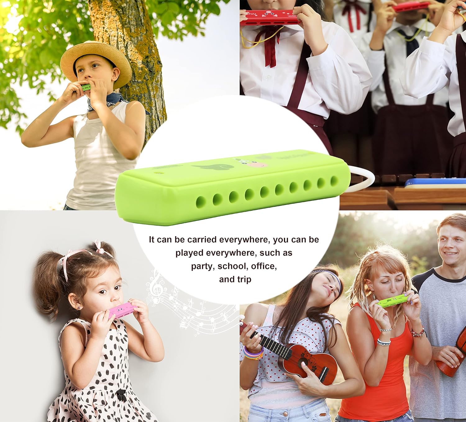 Crafteem Color Blues Harmonica, Key of C for Kids, Children, Toddler and Beginners,10 Hole 20 Tones Musical Instrument Toy Gift Crafteem Color Blues Harmonica, Key of C for Kids, Children, Toddler and Beginners,10 Hole 20 Tones Musical Instrument Toy Gift