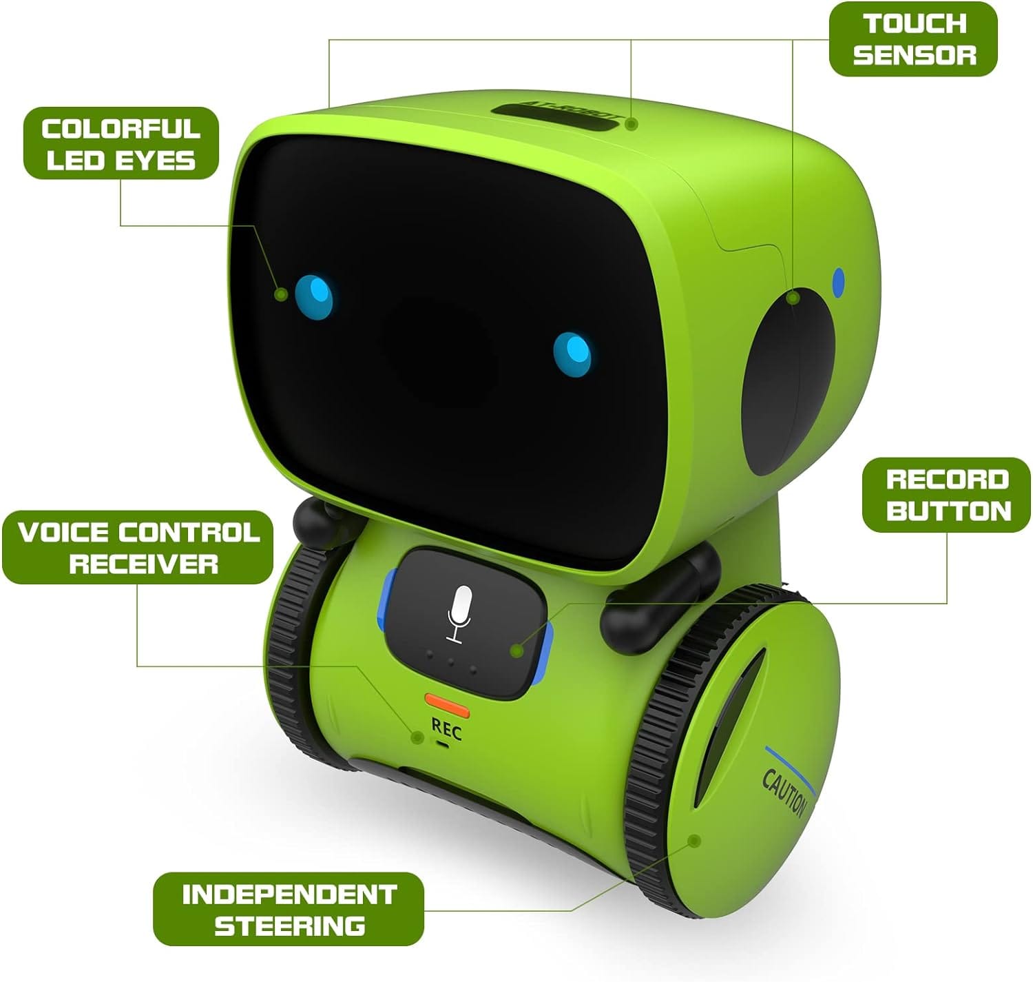 GILOBABY Kids Robot Toys, Interactive Robot Companion Smart Talking Robot with Voice Control Touch Sensor, Dancing, Singing, Recording, Repeat, Birthday Gifts for Boys Ages 3+ Years (Blue) GILOBABY Kids Robot Toys, Interactive Robot Companion Smart Talking Robot with Voice Control Touch Sensor, Dancing, Singing, Recording, Repeat, Birthday Gifts for Boys Ages 3+ Years (Blue)