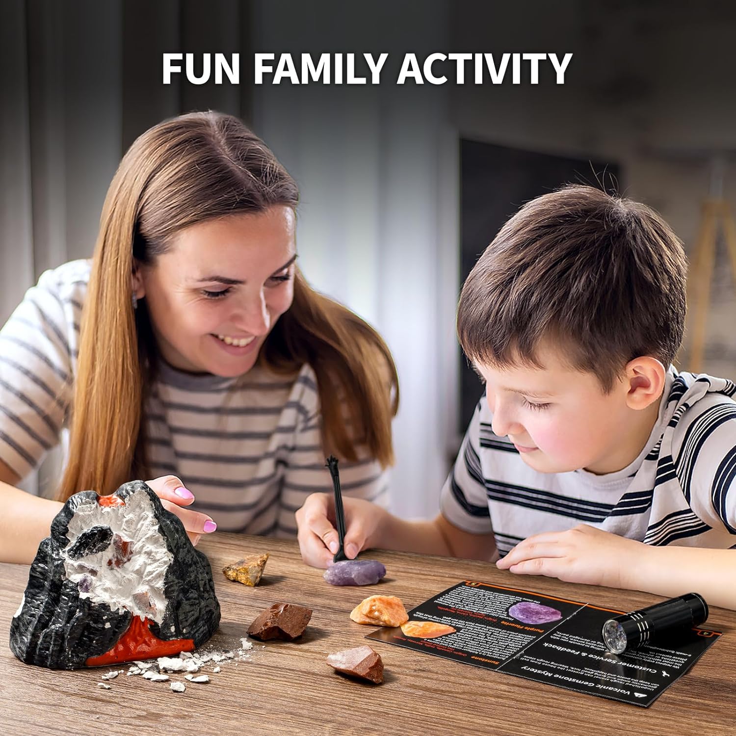 GobiDex Gemstones Dig Kit, Volcano Science Kits for Kids Age 6-8 8-12, Unearth Real Raw Stones, Discover Flame Stone, STEM Activities Educational Toys, Birthday Geology Gifts for Boys and Girls GobiDex Gemstones Dig Kit, Volcano Science Kits for Kids Age 6-8 8-12, Unearth Real Raw Stones, Discover Flame Stone, STEM Activities Educational Toys, Birthday Geology Gifts for Boys and Girls