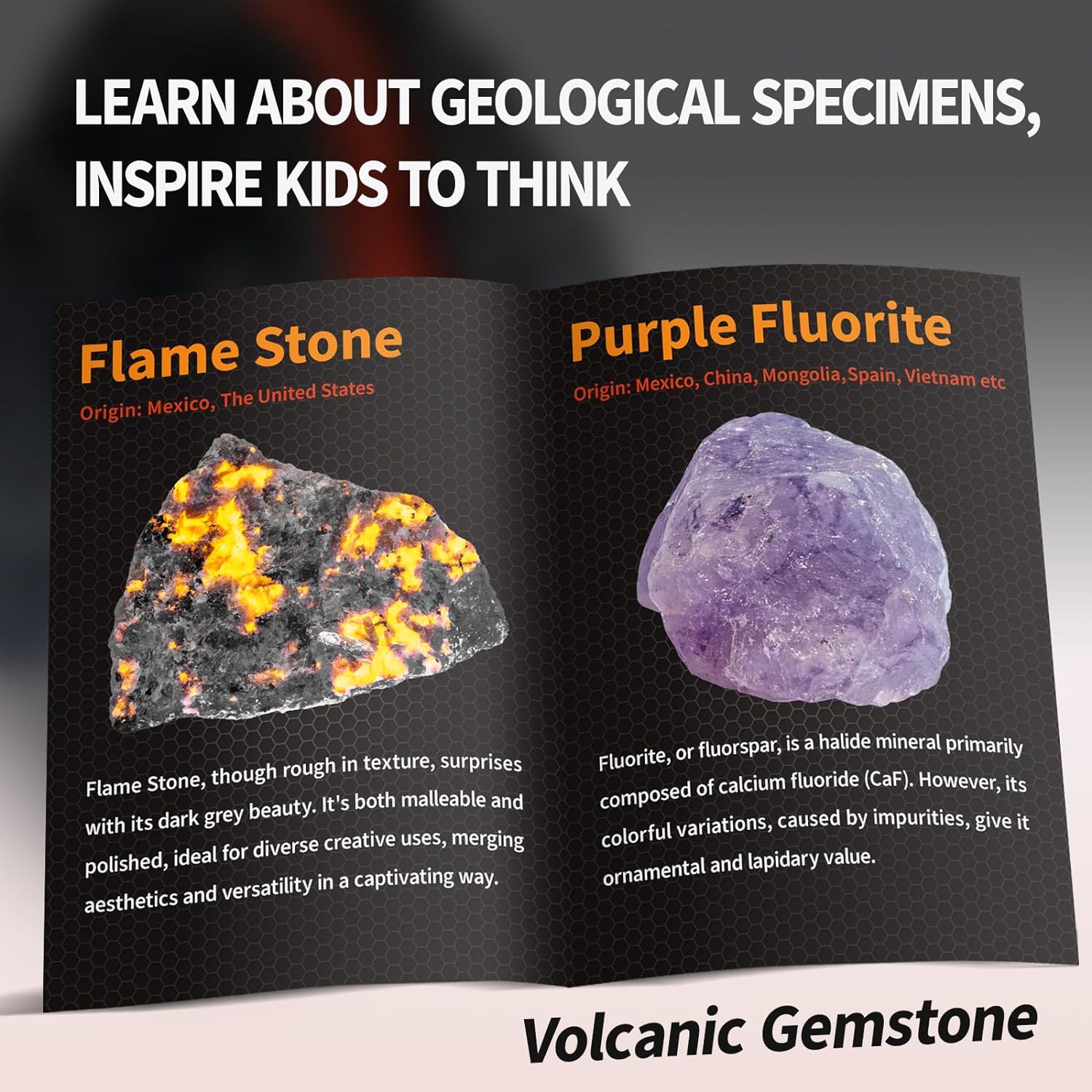 GobiDex Gemstones Dig Kit, Volcano Science Kits for Kids Age 6-8 8-12, Unearth Real Raw Stones, Discover Flame Stone, STEM Activities Educational Toys, Birthday Geology Gifts for Boys and Girls GobiDex Gemstones Dig Kit, Volcano Science Kits for Kids Age 6-8 8-12, Unearth Real Raw Stones, Discover Flame Stone, STEM Activities Educational Toys, Birthday Geology Gifts for Boys and Girls