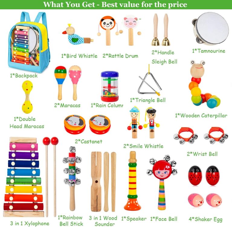 Gouezcc Toddler Musical Instruments Set Review