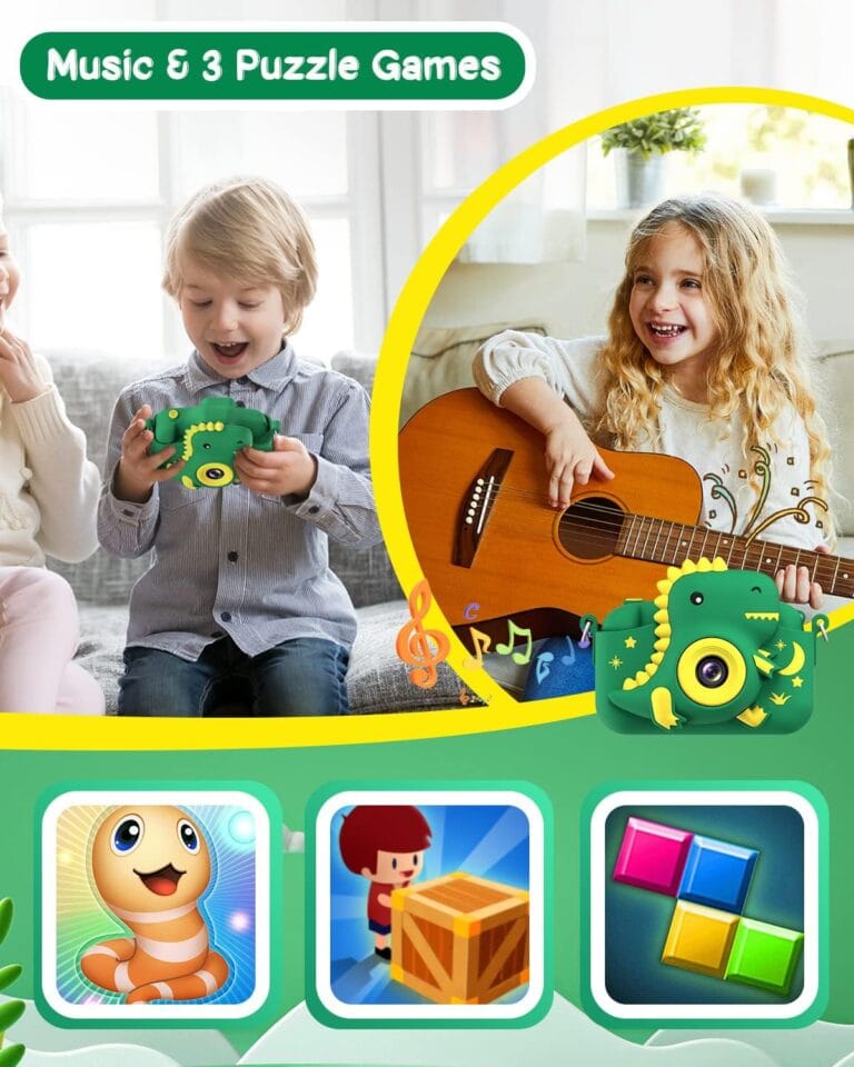 GREENKINDER Dinosaur Kids Camera Review