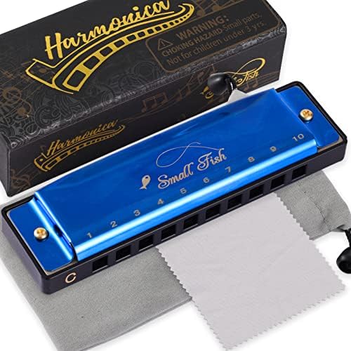 Harmonica for Kids and Adults, Beginners Blues Harmonica Musical Instrument Toy with 10 Holes and 20 Notes, Stainless Steel Diatonic Key of C Mouth Organ, Birthday Gifts Harmonica for Kids and Adults, Beginners Blues Harmonica Musical Instrument Toy with 10 Holes and 20 Notes, Stainless Steel Diatonic Key of C Mouth Organ, Birthday Gifts