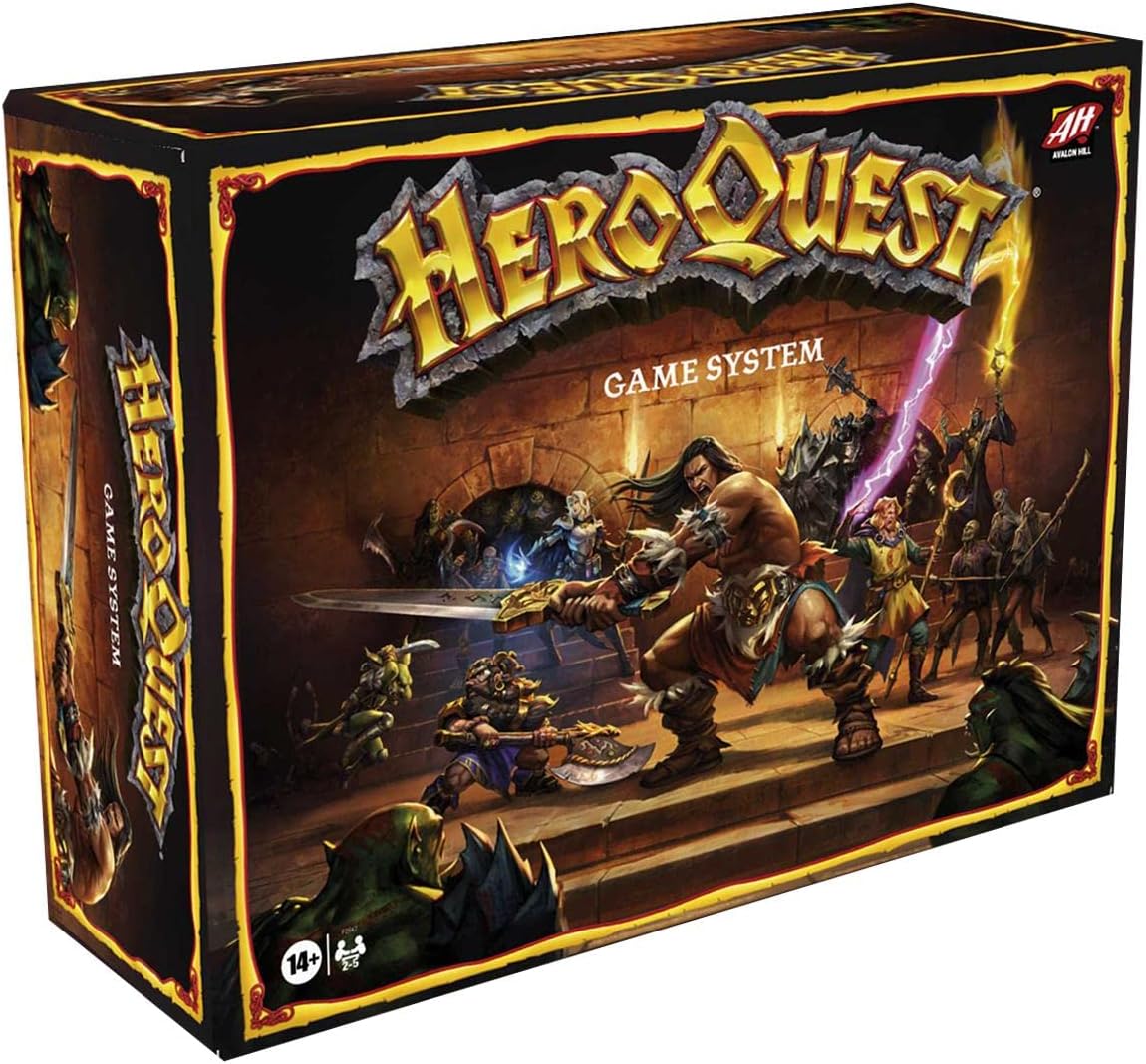 Hasbro Gaming Avalon Hill HeroQuest Game System Tabletop Board Game,Immersive Fantasy Dungeon Crawler Adventure Game for Ages 14 and Up,2-5 Players Hasbro Gaming Avalon Hill HeroQuest Game System Tabletop Board Game,Immersive Fantasy Dungeon Crawler Adventure Game for Ages 14 and Up,2-5 Players