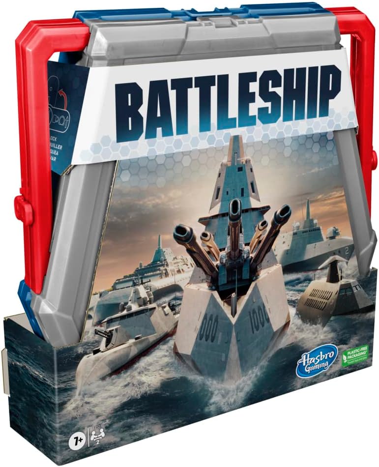 Hasbro Gaming Battleship Classic Board Game, Strategy Game for Kids Ages 7 and Up, Fun for 2 Players Hasbro Gaming Battleship Classic Board Game, Strategy Game for Kids Ages 7 and Up, Fun for 2 Players