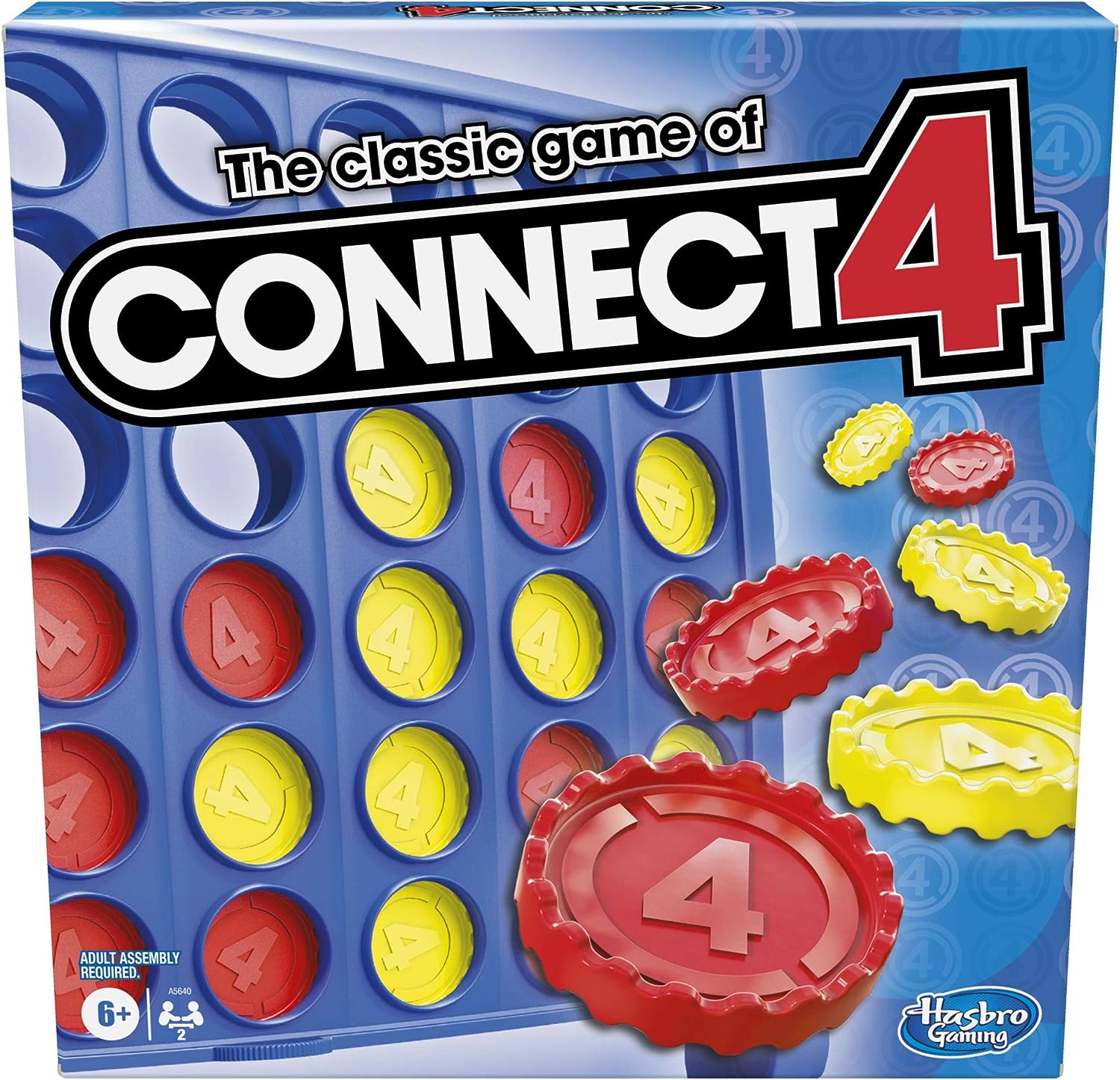 Hasbro Gaming Connect 4 Classic Grid,4 in a Row Game,Strategy Board Games for Kids,2 Player .for Family and Kids,Ages 6 and Up Hasbro Gaming Connect 4 Classic Grid,4 in a Row Game,Strategy Board Games for Kids,2 Player .for Family and Kids,Ages 6 and Up