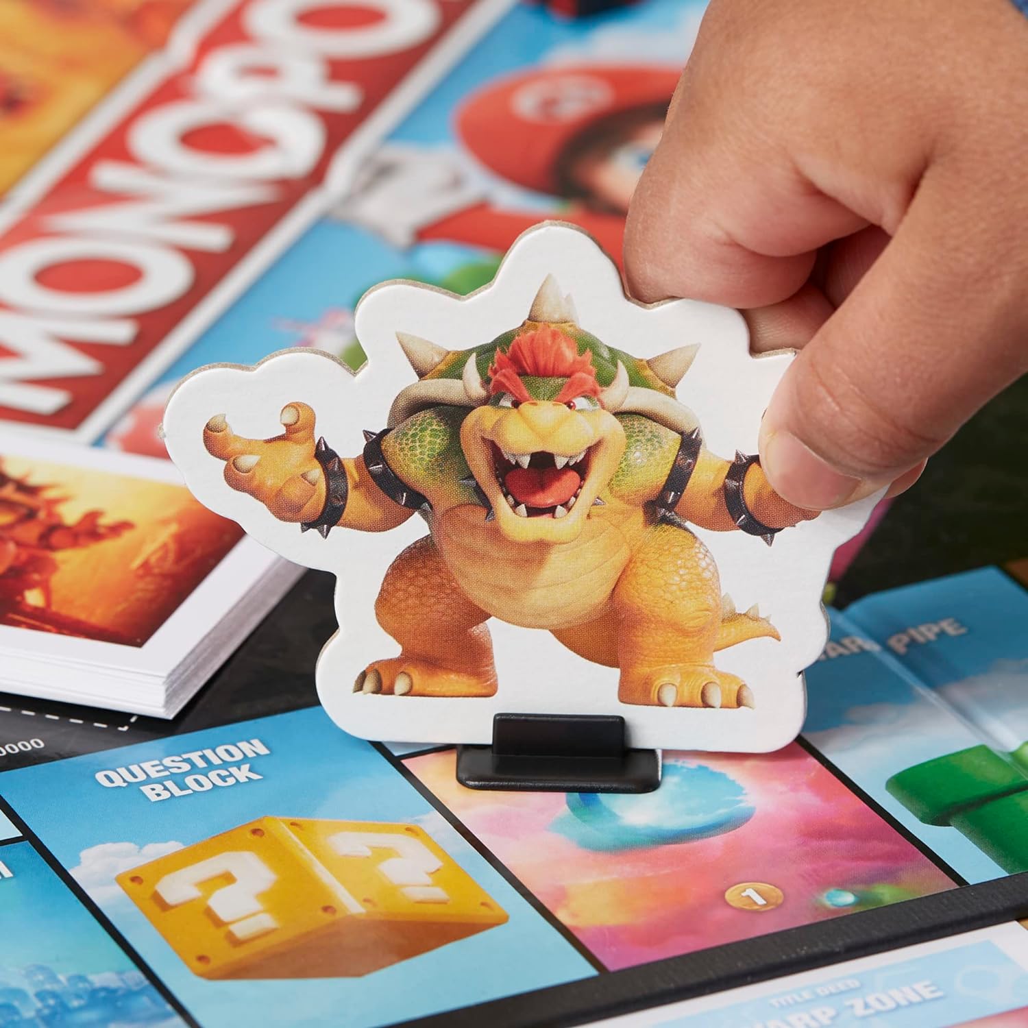 Hasbro Gaming Monopoly The Super Mario Bros.Movie Edition Kids Board Game | Family Games for Super Mario Fans | Includes Bowser Token | Ages 8+ | 2-6 Players Hasbro Gaming Monopoly The Super Mario Bros.Movie Edition Kids Board Game | Family Games for Super Mario Fans | Includes Bowser Token | Ages 8+ | 2-6 Players