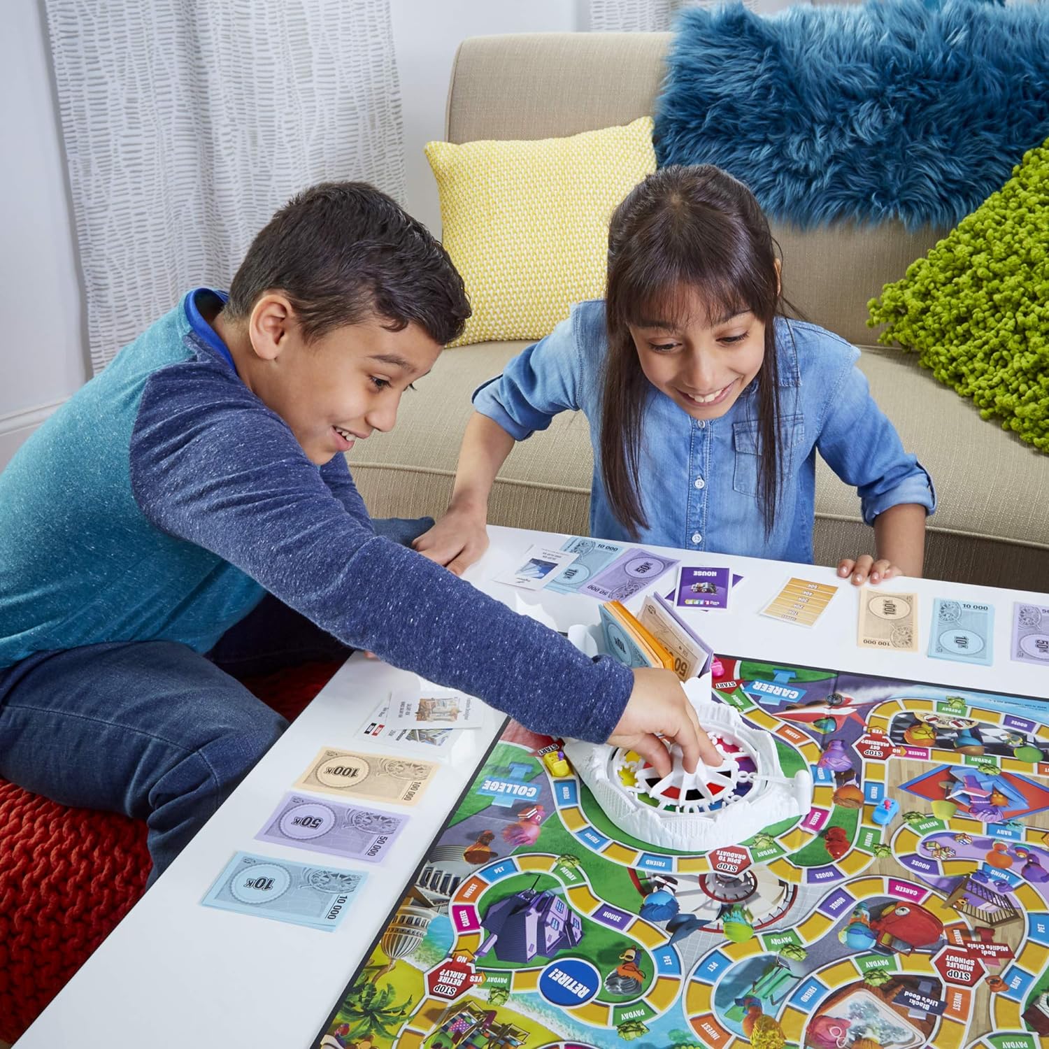 Hasbro Gaming The Game of Life Game, Family Board Game for 2-4 Players, Indoor Game for Kids Ages 8 and Up, Pegs Come in 6 Colors Hasbro Gaming The Game of Life Game, Family Board Game for 2-4 Players, Indoor Game for Kids Ages 8 and Up, Pegs Come in 6 Colors