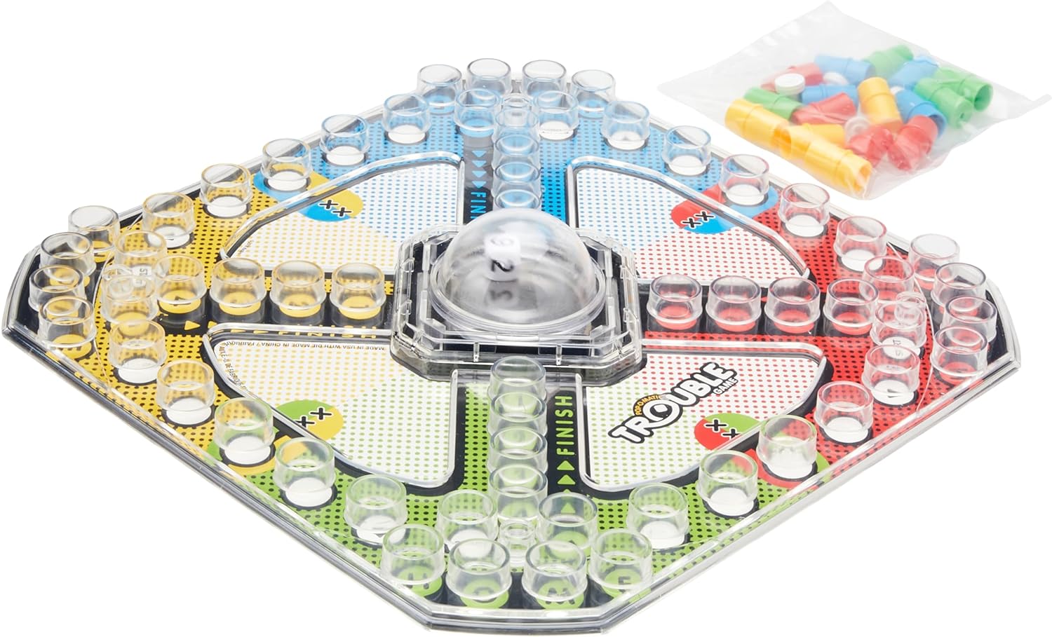 Hasbro Gaming Trouble Board Game for Kids Ages 5 and Up 2-4 Players (Packaging may vary) Hasbro Gaming Trouble Board Game for Kids Ages 5 and Up 2-4 Players (Packaging may vary)