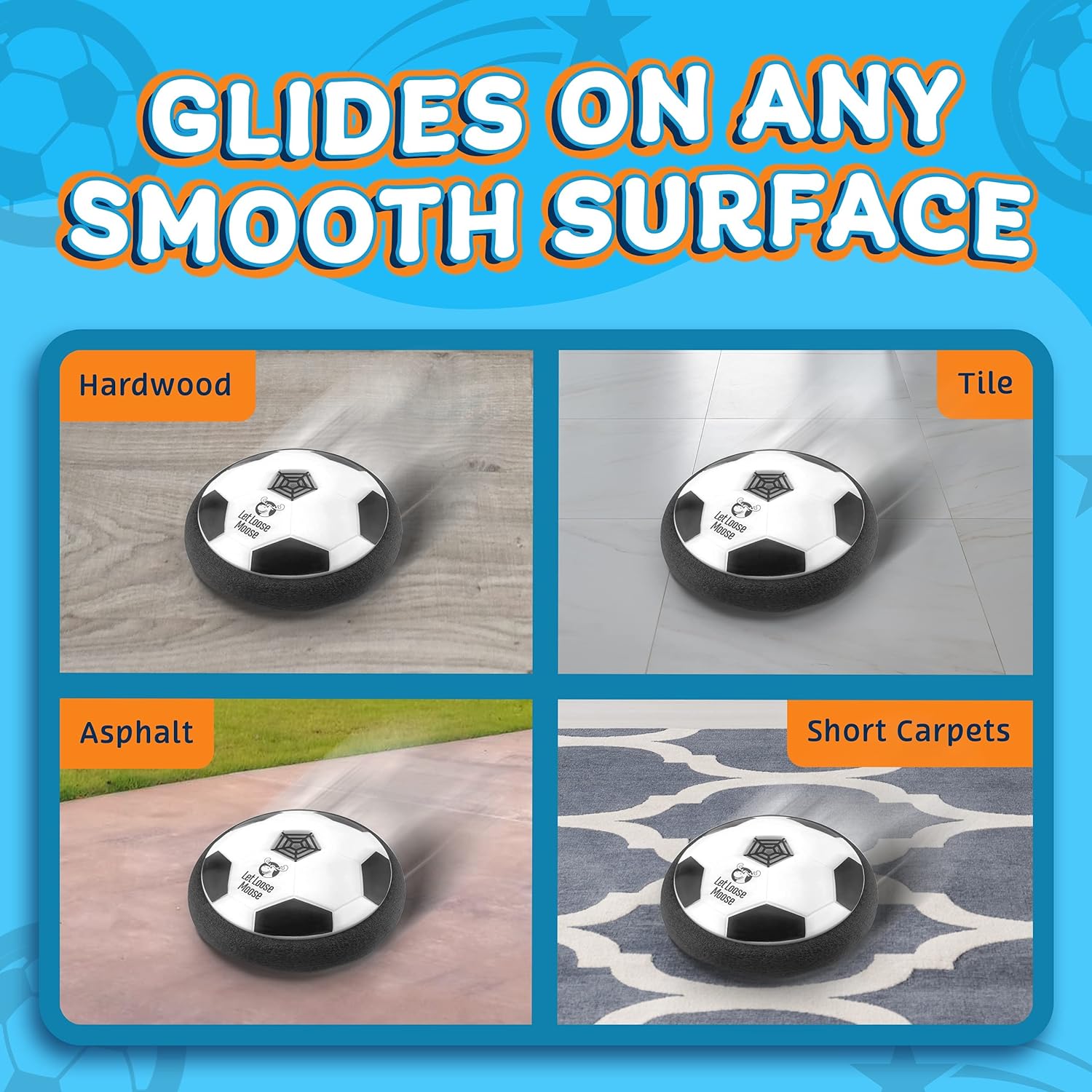 Hover Soccer Ball, Set of 2 Light Up LED Soccer Ball Toys, Safe For Indoor Play, Fun Toy For Boys and Girls, Great Gift for Kids, Birthday Gifts for Young Boys and Girls, Fun Soccer Training Equipment Hover Soccer Ball, Set of 2 Light Up LED Soccer Ball Toys, Safe For Indoor Play, Fun Toy For Boys and Girls, Great Gift for Kids, Birthday Gifts for Young Boys and Girls, Fun Soccer Training Equipment