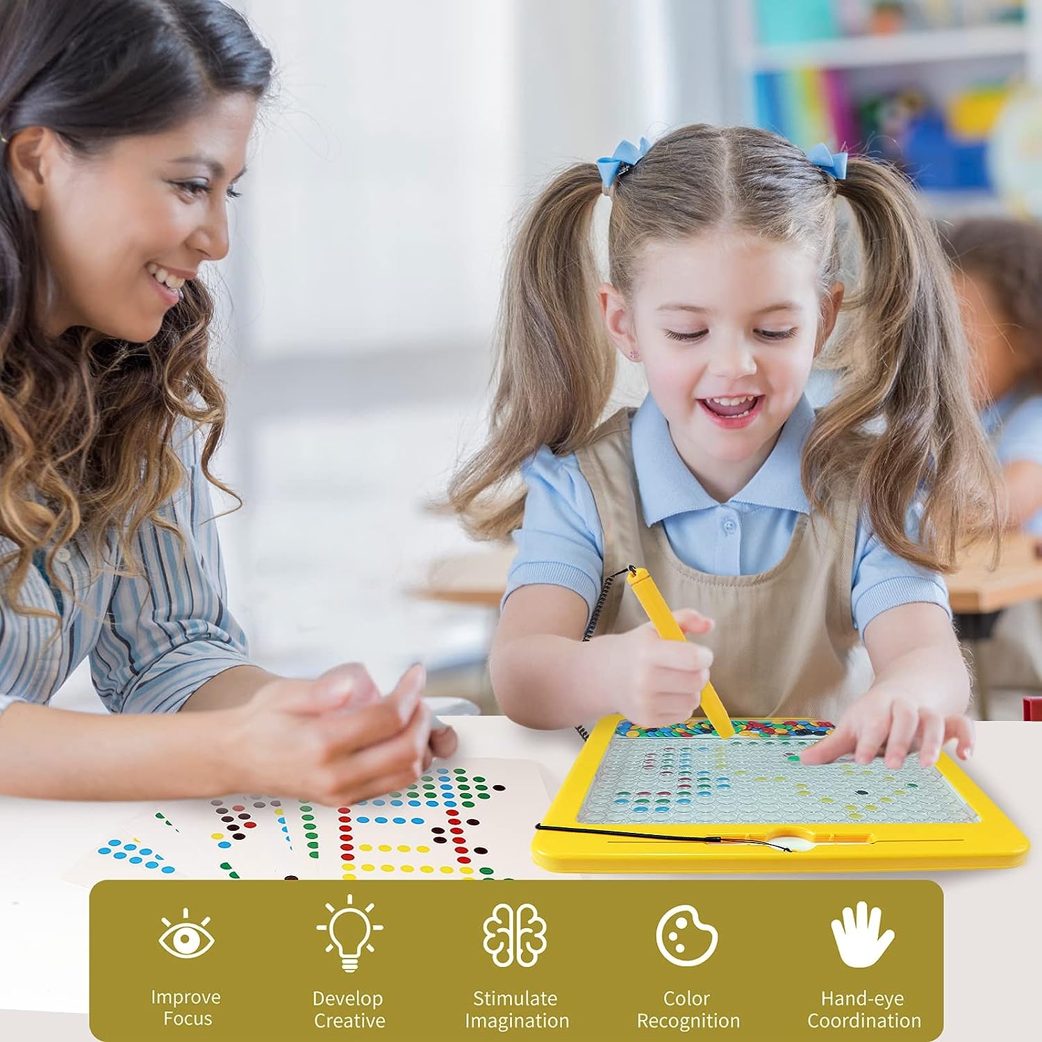 Magnetic Drawing Board Sensory Activity - Montessori Toys 3 Year Old Toddler Airplane Travel Essentials Kids Ages 3-5 4-8 Road Trip Games Birthday Gifts for 3 4 5 6 7 8 Years Old Boy Girl Educational Magnetic Drawing Board Sensory Activity - Montessori Toys 3 Year Old Toddler Airplane Travel Essentials Kids Ages 3-5 4-8 Road Trip Games Birthday Gifts for 3 4 5 6 7 8 Years Old Boy Girl Educational