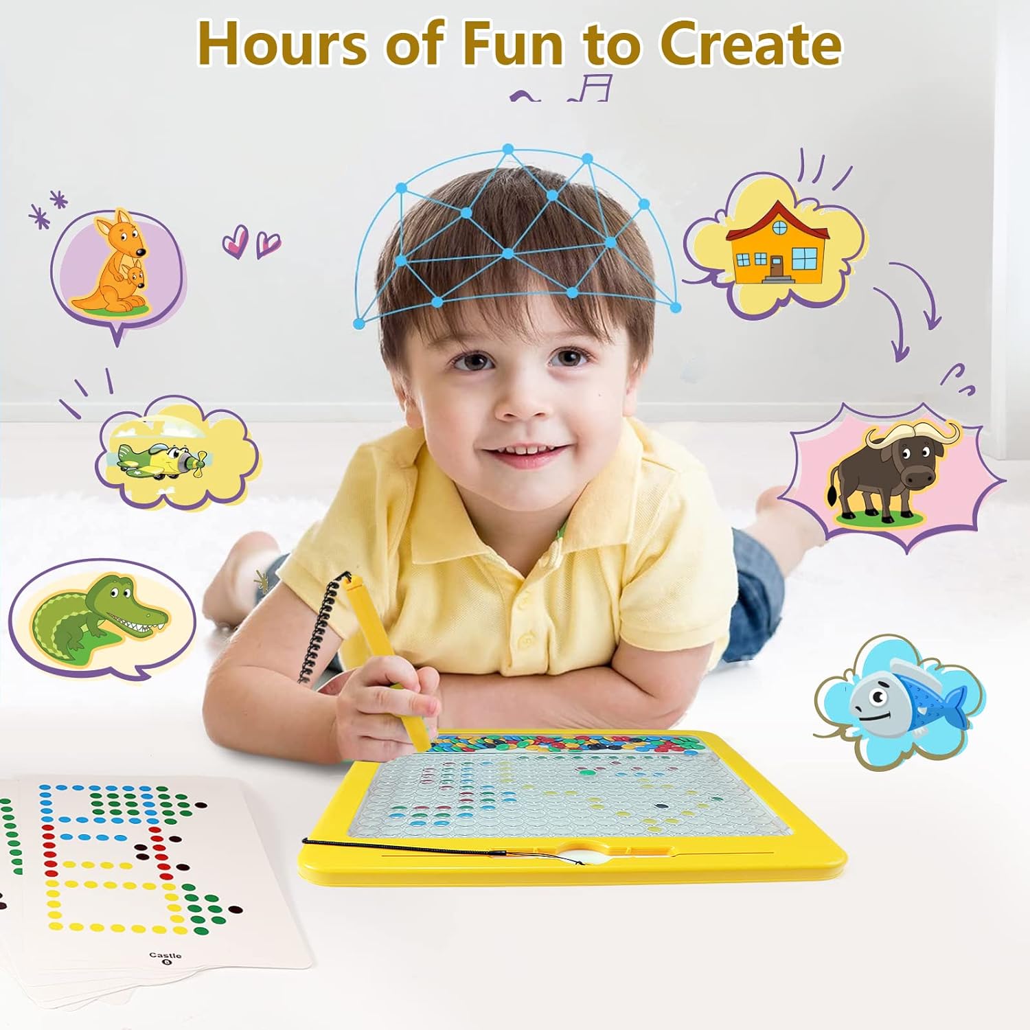 Magnetic Drawing Board Sensory Activity - Montessori Toys 3 Year Old Toddler Airplane Travel Essentials Kids Ages 3-5 4-8 Road Trip Games Birthday Gifts for 3 4 5 6 7 8 Years Old Boy Girl Educational Magnetic Drawing Board Sensory Activity - Montessori Toys 3 Year Old Toddler Airplane Travel Essentials Kids Ages 3-5 4-8 Road Trip Games Birthday Gifts for 3 4 5 6 7 8 Years Old Boy Girl Educational