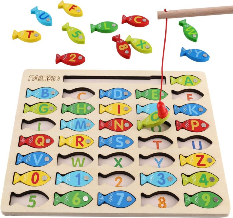 Magnetic Wooden Fishing Game Toy Review