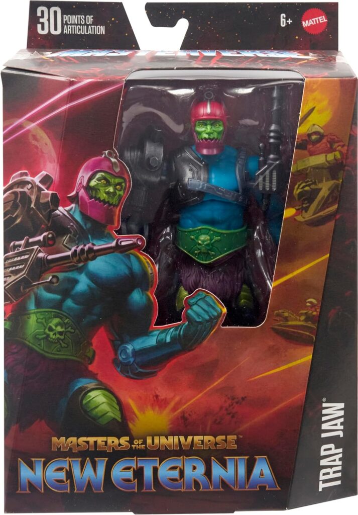 Masters of the Universe Masterverse New Eternia Trap Jaw Action Figure, Deluxe Collectible with 30 Articulations Multiple Accessories, MOTU Toy