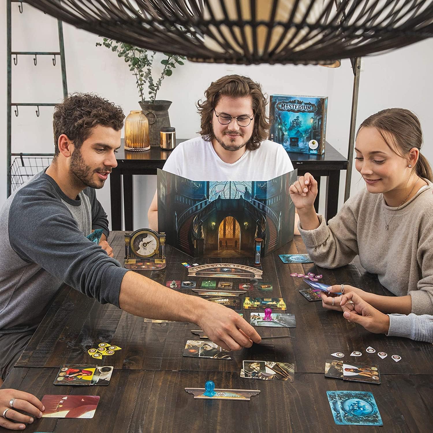 Mysterium Board Game (Base Game) - Enigmatic Cooperative Mystery Game with Ghostly Intrigue, Fun for Family Game Night, Ages 10+, 2-7 Players, 45 Minute Playtime, Made by Libellud Mysterium Board Game (Base Game) - Enigmatic Cooperative Mystery Game with Ghostly Intrigue, Fun for Family Game Night, Ages 10+, 2-7 Players, 45 Minute Playtime, Made by Libellud