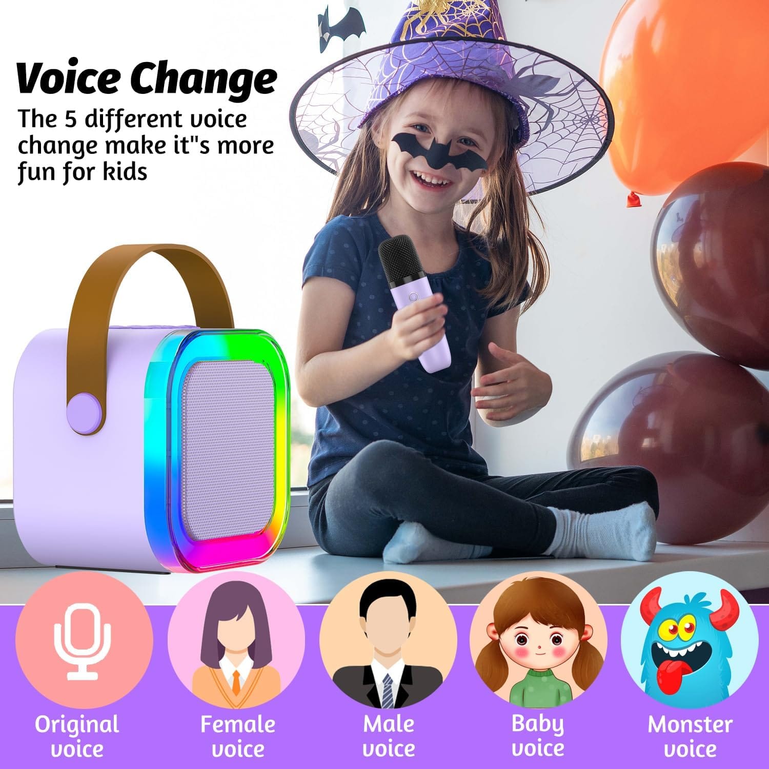 OUTUVAS Kids Karaoke Microphone Machine Toy, 4-12 Years Old Girls Christmas Birthday Gift for Girls, Karaoke Toys Gifts for Girls Ages 4, 5, 6, 7, 8, 9, 10, 12 +Year Old Birthday Party. (Purple) : Toys Games OUTUVAS Kids Karaoke Microphone Machine Toy, 4-12 Years Old Girls Christmas Birthday Gift for Girls, Karaoke Toys Gifts for Girls Ages 4, 5, 6, 7, 8, 9, 10, 12 +Year Old Birthday Party. (Purple) : Toys Games