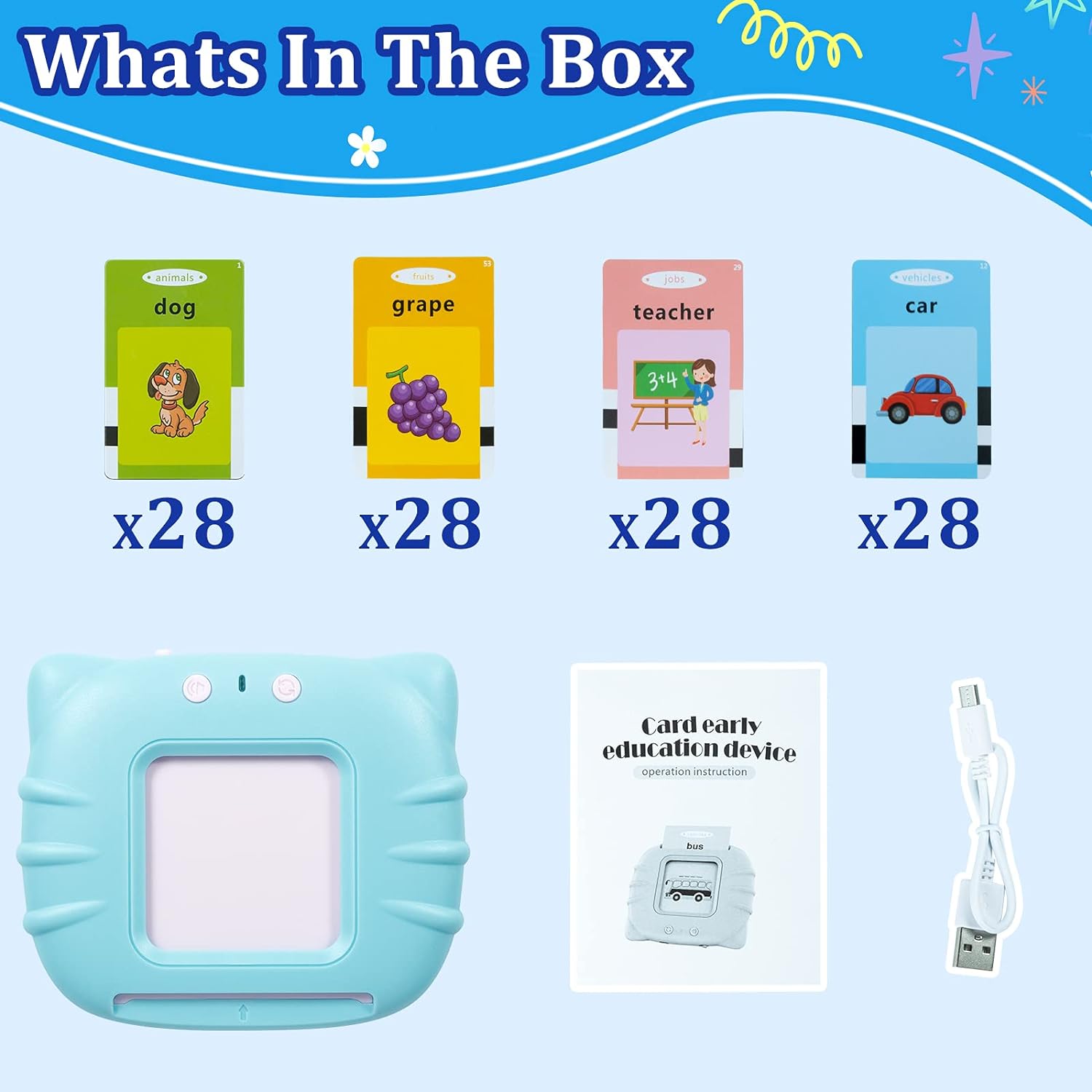QuTZ Toddler Toys for 2 3 4 5 Year Old Boys and Girls, Autism Sensory Toys for Autistic Children, Learning Montessori Toys, Speech Therapy Toys, 224 Sight Words Talking Flash Cards : Toys Games QuTZ Toddler Toys for 2 3 4 5 Year Old Boys and Girls, Autism Sensory Toys for Autistic Children, Learning Montessori Toys, Speech Therapy Toys, 224 Sight Words Talking Flash Cards : Toys Games