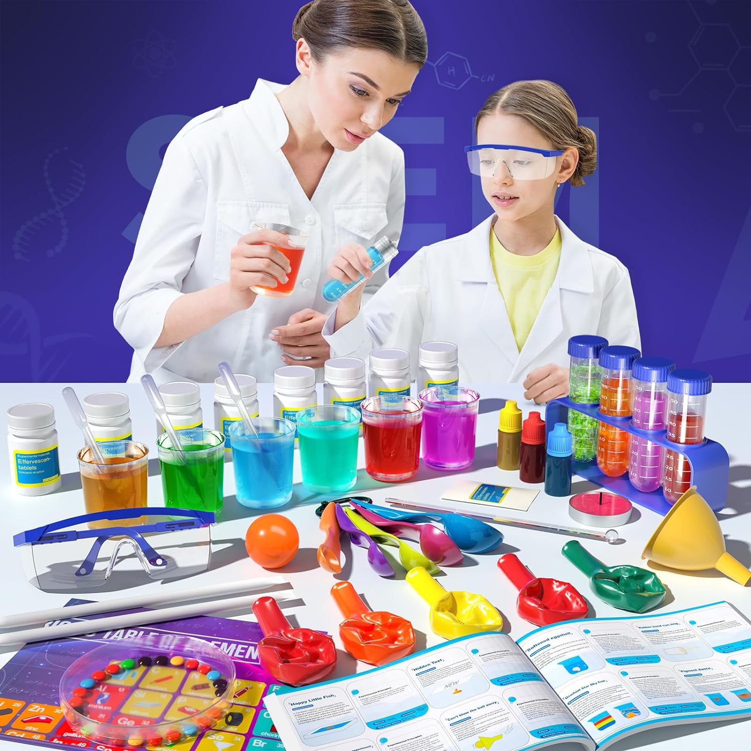 SNAEN 150+ Lab Experiments Science Kits for Kids, STEM Educational Learning Scientific Tools,Birthday Gifts and Toys for 3 4 5 6 7 8 9 10 11 12 Years Old Boys Girls Kids