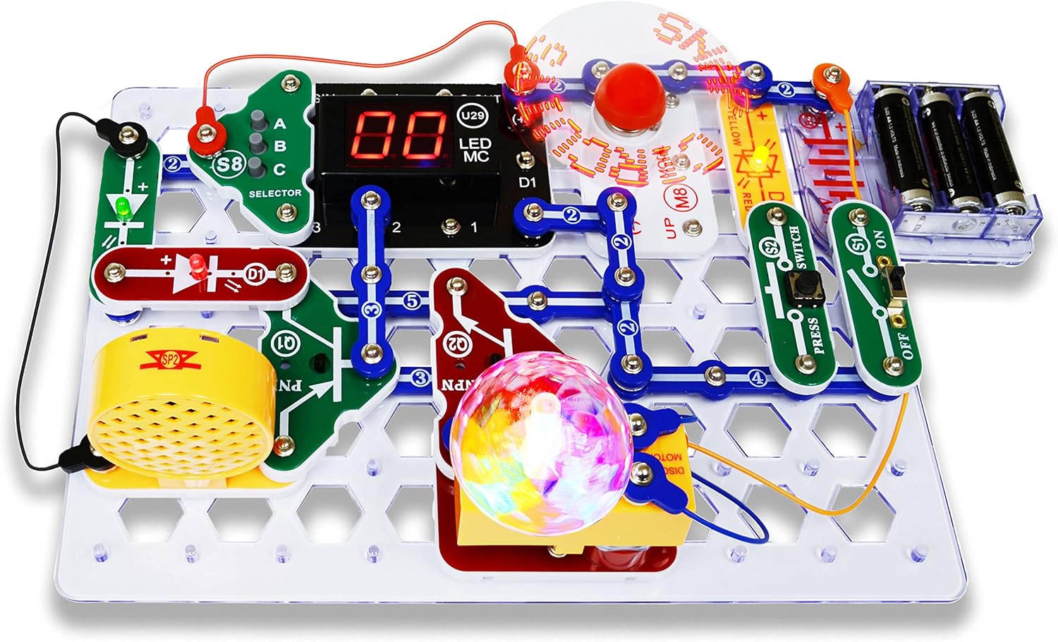Snap Circuits “Arcade”, Electronics Exploration Kit, Stem Activities for Ages 8+, Full Color Project Manual (SCA-200)