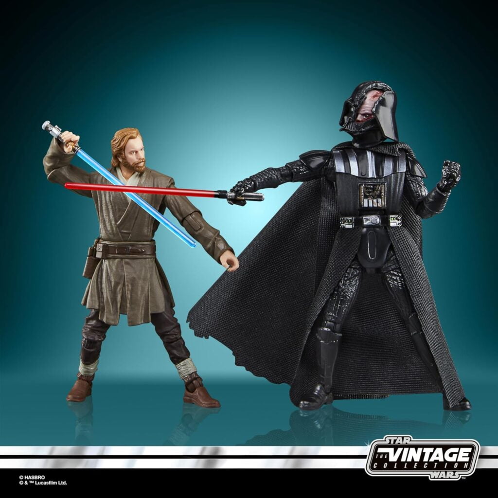 STAR WARS The Vintage Collection OBI-Wan Kenobi (Showdown) Darth Vader (Showdown), OBI-Wan Kenobi 3.75” Action Figures 2-Pack