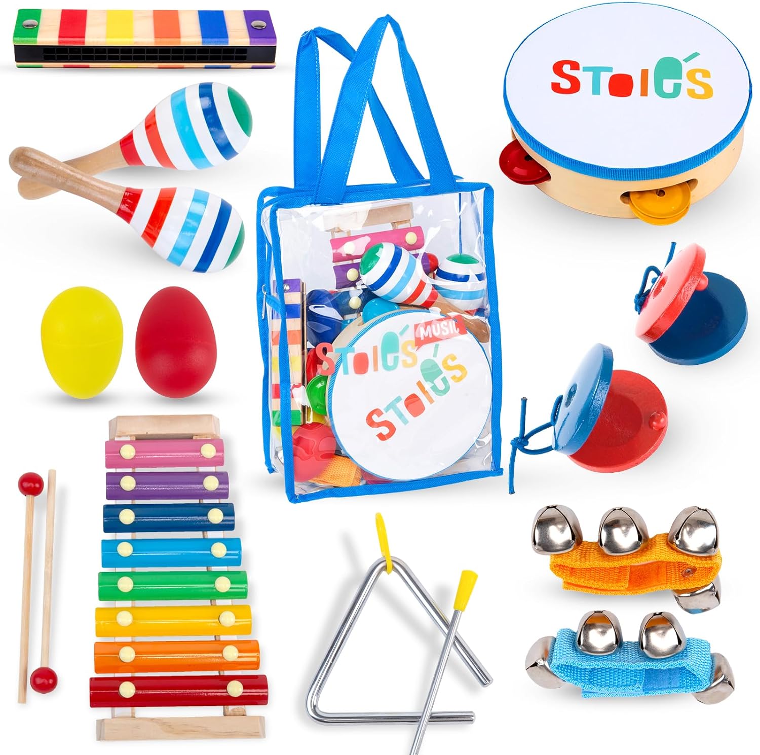 Stoie's Kids Musical Instruments Set 15 pcs Review