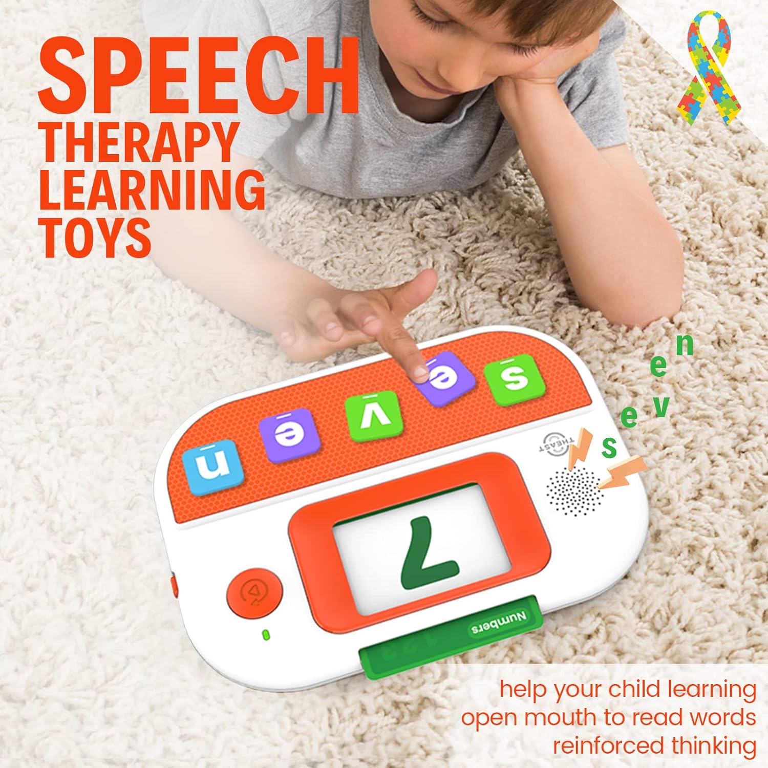 ThEast Learning Educational Toys for Kids 1st 2nd Grades, Talking Flash Cards with 176 Sight Words, Alphabet Spelling Games for 3 4 5 6 7 8 Years Old, Speech Therapy Materials, Holiday Birthday Gifts