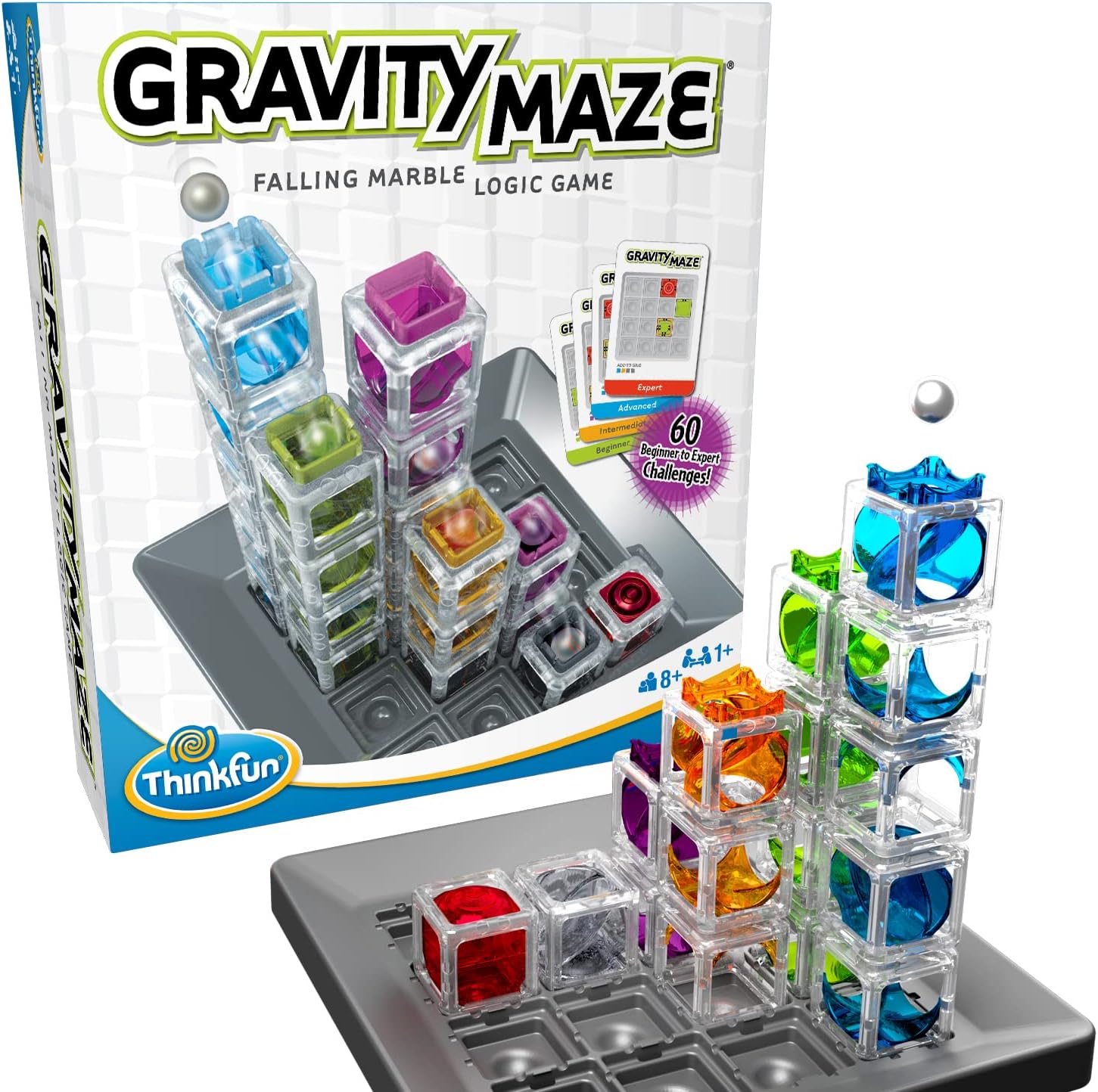 ThinkFun Gravity Maze Marble Run Brain Game and STEM Toy for Boys and Girls Age 8 and Up: Toy of the Year Award Winner ThinkFun Gravity Maze Marble Run Brain Game and STEM Toy for Boys and Girls Age 8 and Up: Toy of the Year Award Winner