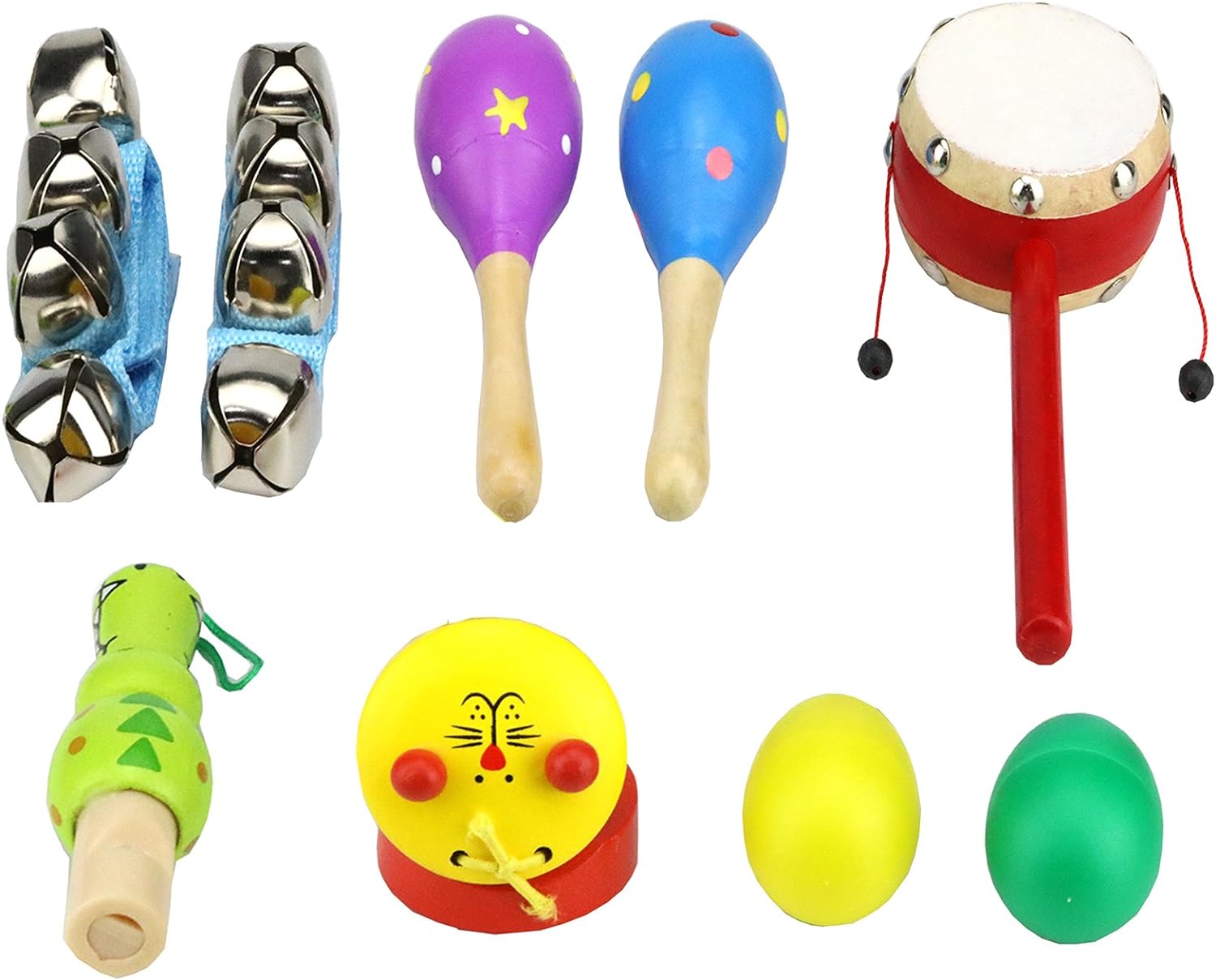 Toddler Musical Instruments, 9PCS Wooden Percussion Musical Instruments Toy Set for Kids Toddlers Preschool Educational Music Toys for Boys and Girls : Toys Games Toddler Musical Instruments, 9PCS Wooden Percussion Musical Instruments Toy Set for Kids Toddlers Preschool Educational Music Toys for Boys and Girls : Toys Games
