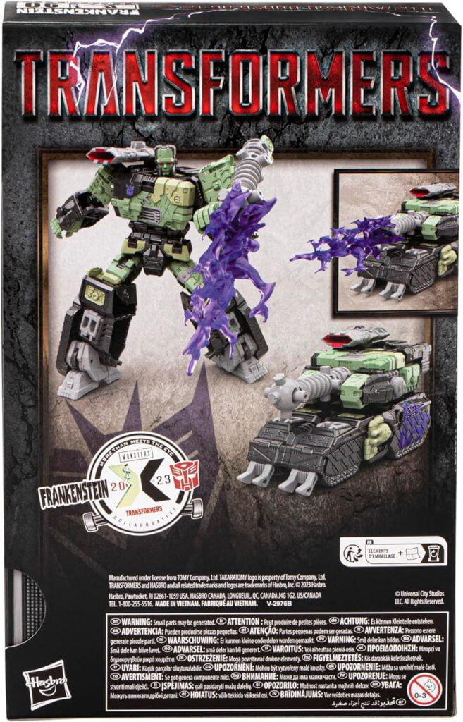 Transformers Collaborative Universal Monsters Frankenstein x Frankentron, Halloween Action Figure for Boys and Girls Ages 8+