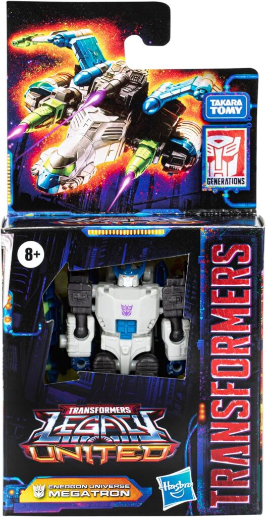 Transformers Legacy United Core Class Energon Universe Megatron, 3.5-inch Converting Action Figure, 8+
