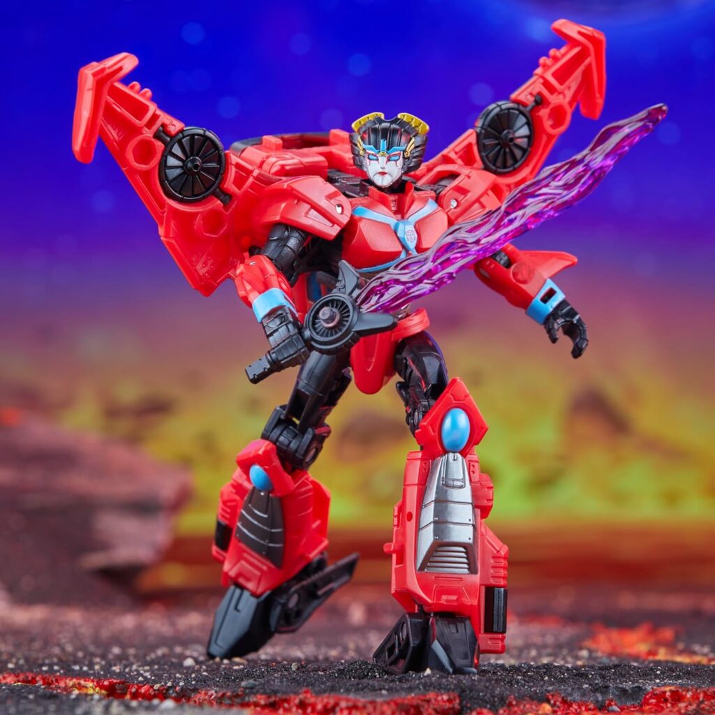 Transformers Legacy United Deluxe Class Cyberverse Universe Windblade, 5.5-Inch Converting Action Figure, 8+
