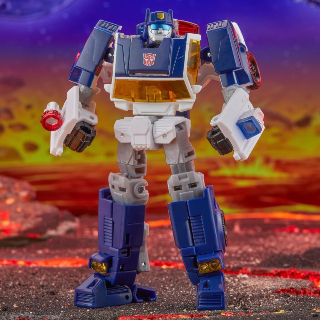 Transformers Legacy United Deluxe Class Rescue Bots Universe Autobot Chase, 5.5-inch Converting Action Figure, 8+