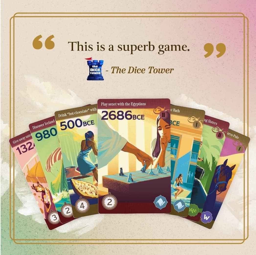 Trekking Through History: The Family Board Game | Adventure Through Time and Witness Incredible Events During Family Game Night | Ages 10 and Up Trekking Through History: The Family Board Game | Adventure Through Time and Witness Incredible Events During Family Game Night | Ages 10 and Up