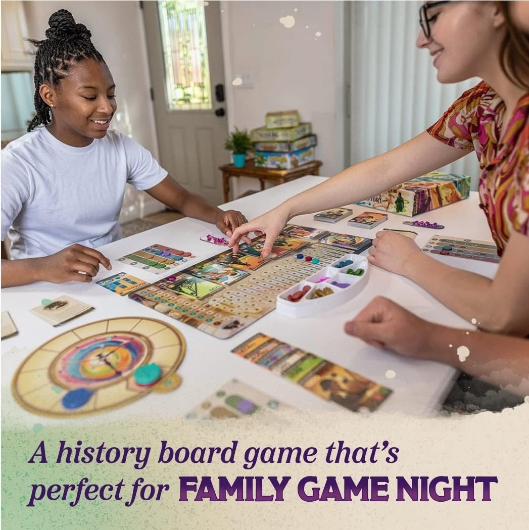 Trekking Through History: The Family Board Game | Adventure Through Time and Witness Incredible Events During Family Game Night | Ages 10 and Up Trekking Through History: The Family Board Game | Adventure Through Time and Witness Incredible Events During Family Game Night | Ages 10 and Up