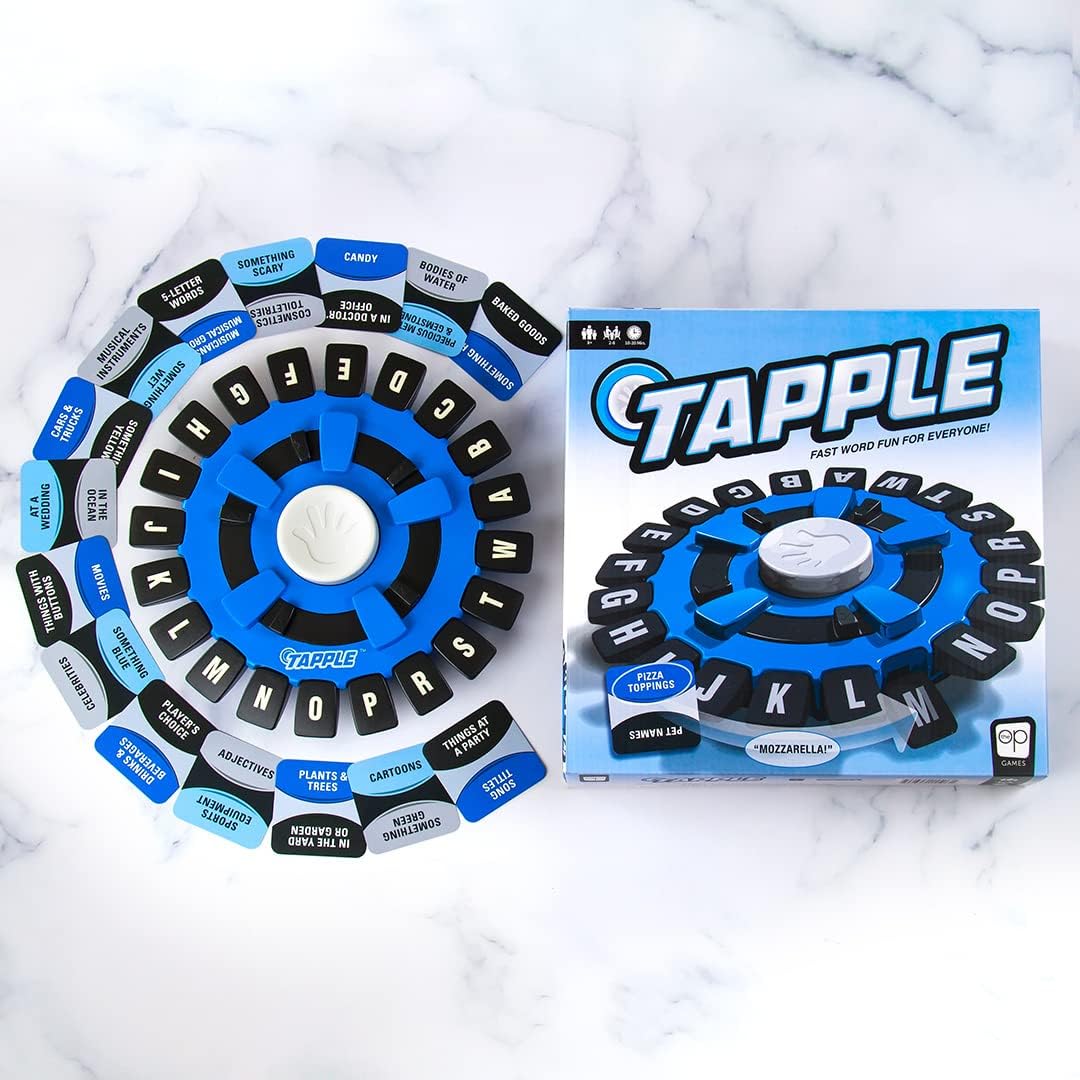 USAOPOLY TAPPLE® Word Game | Fast-Paced Family Board Game | Choose a Category Race Against The Timer to be The Last Player | Learning Game Great for All Ages USAOPOLY TAPPLE® Word Game | Fast-Paced Family Board Game | Choose a Category Race Against The Timer to be The Last Player | Learning Game Great for All Ages