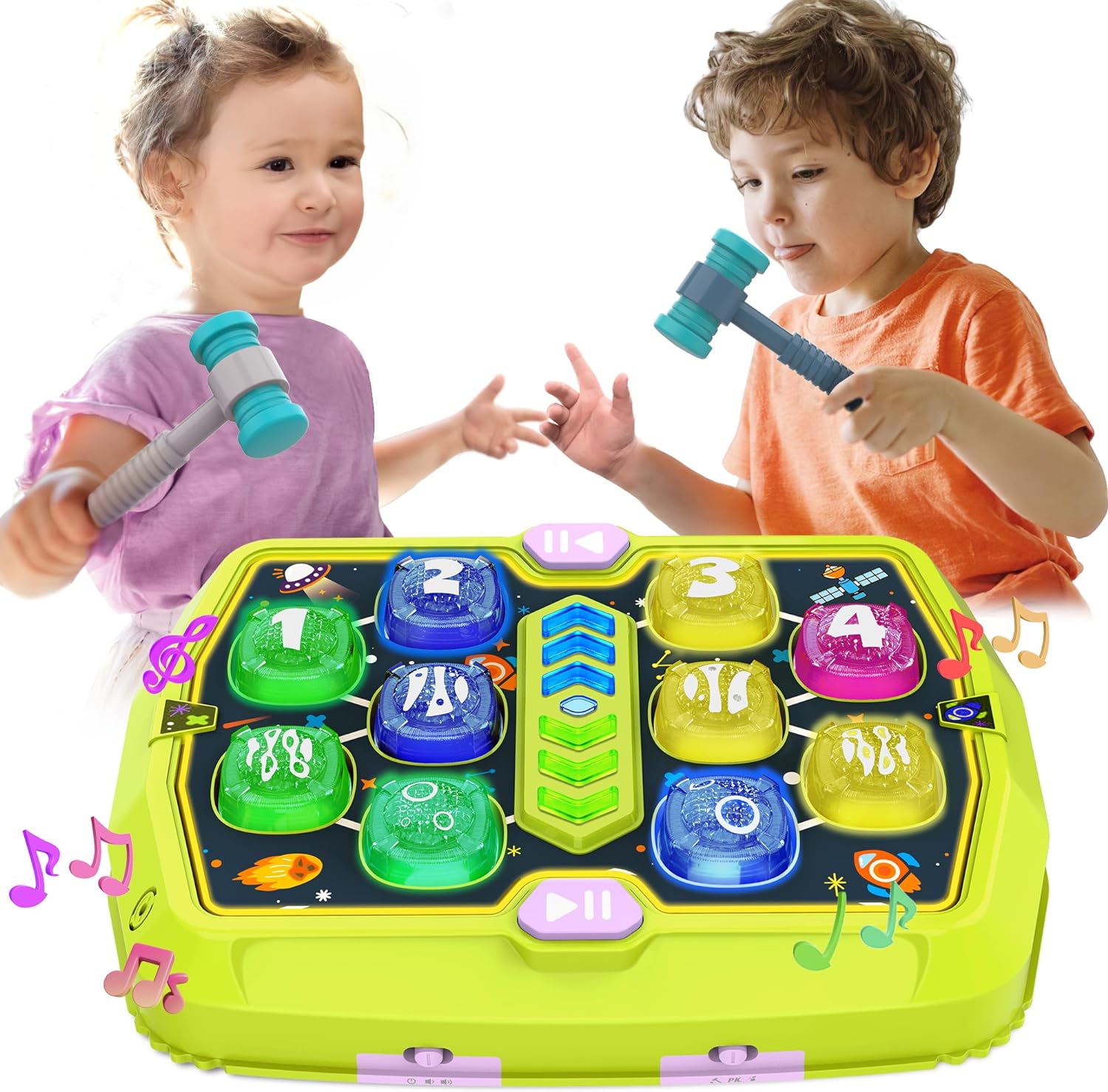Whack A Mole Game, Toys for 3 4 5 6+ Year Old Boys Girls, Interactive Educational Pounding Toys for Toddlers with 2 Hammers, Music Light, PK Mode, Birthday Xmas Gifts for Boys Girls Kids Age 3-8 Whack A Mole Game, Toys for 3 4 5 6+ Year Old Boys Girls, Interactive Educational Pounding Toys for Toddlers with 2 Hammers, Music Light, PK Mode, Birthday Xmas Gifts for Boys Girls Kids Age 3-8