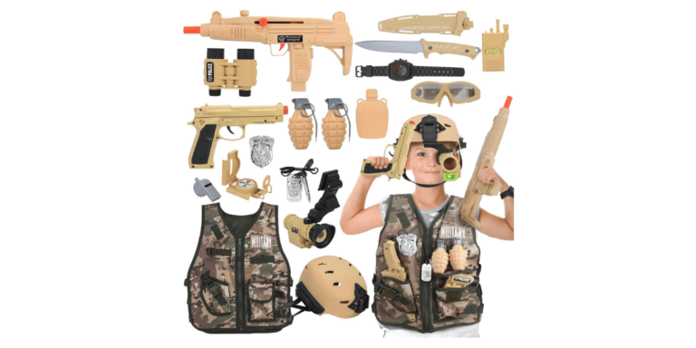 17 PCS Kids Army Costume