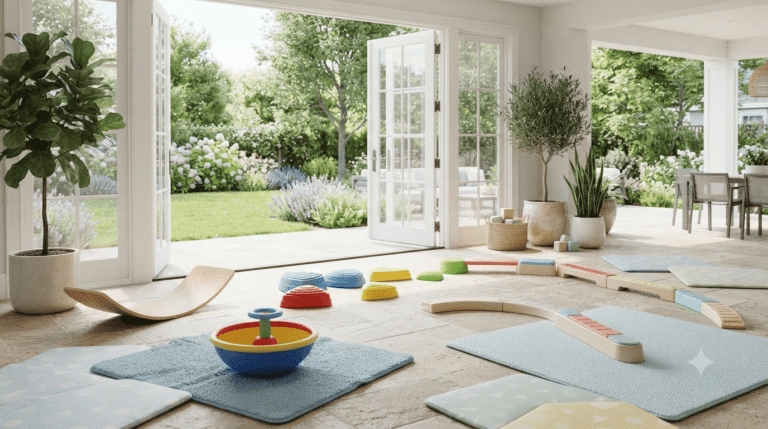Best balance toys for toddlers in a bright indoor and outdoor play area