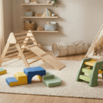 Best indoor climbing toys for toddlers in a playroom