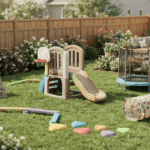Best outdoor climbing toys for toddlers in a backyard play area