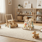 Best push toys for toddlers in a bright indoor playroom