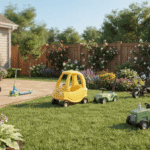 Best ride-on toys for toddlers in a backyard play area
