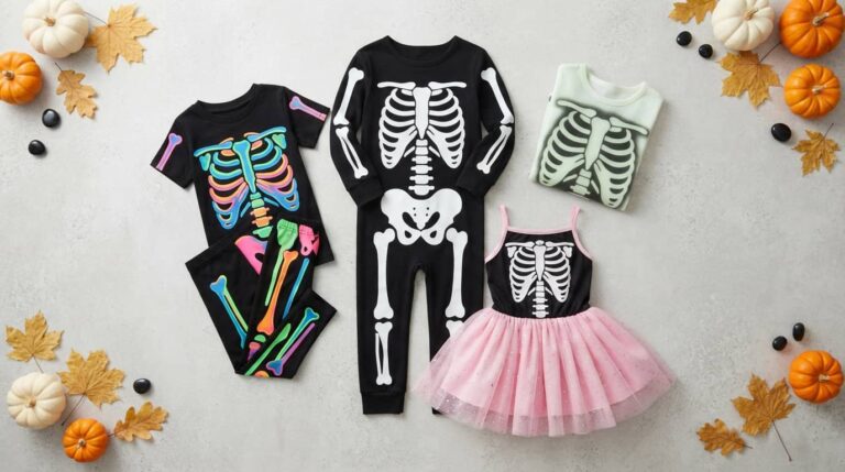 Best skeleton Halloween costumes for kids in classic, neon, glow-in-the-dark, and pink tutu styles