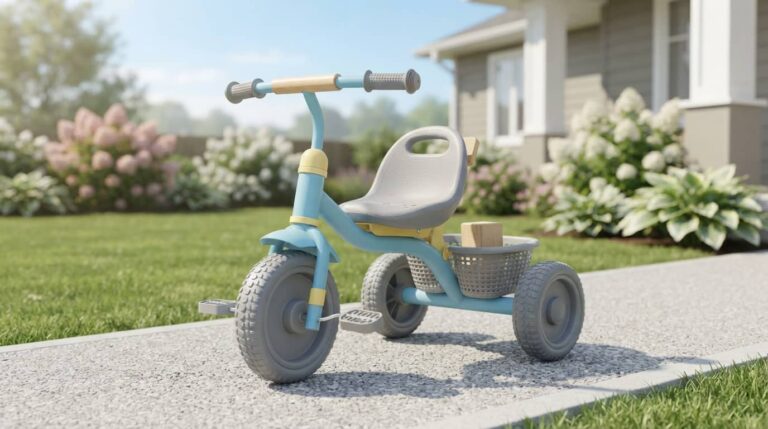 best toddler tricycle with a generic three-wheel trike on an outdoor path