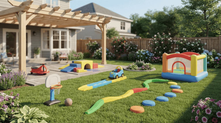 Best toys for active toddlers in a backyard play area