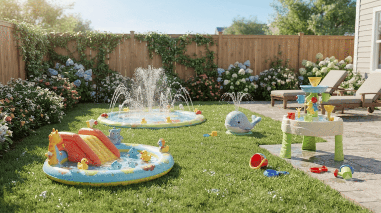 Best water toys for toddlers in a backyard play area